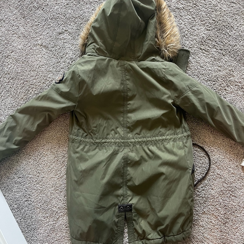 Abercrombie and Fitch Army Green Coat - Picture 2 of 2